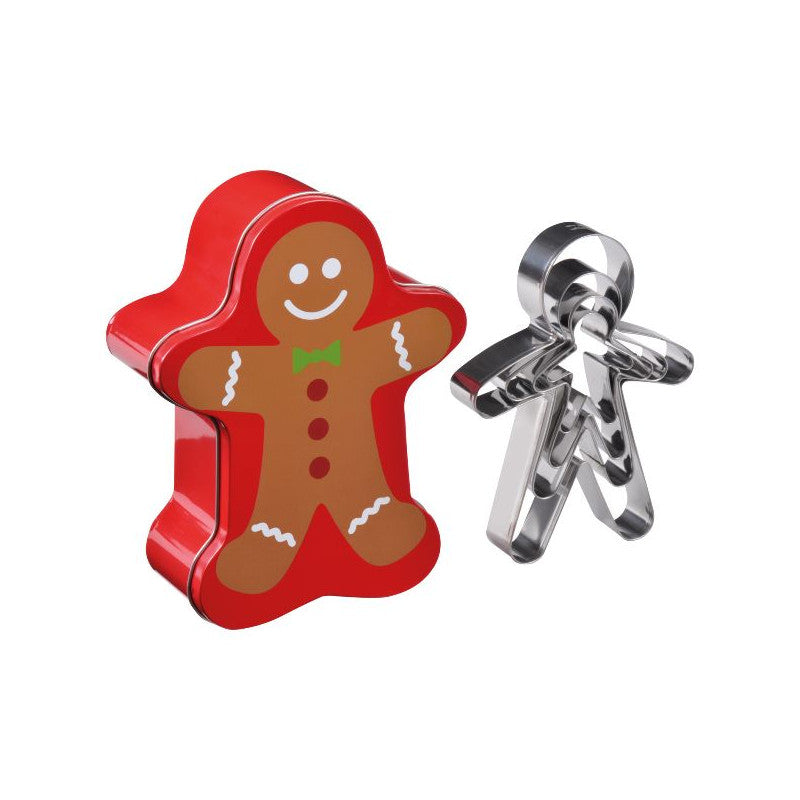 Boite Metal Mannele 4 Decoupoirs 6 9 12 14cm Patisse - 13725 Patisse - Mathon - 1