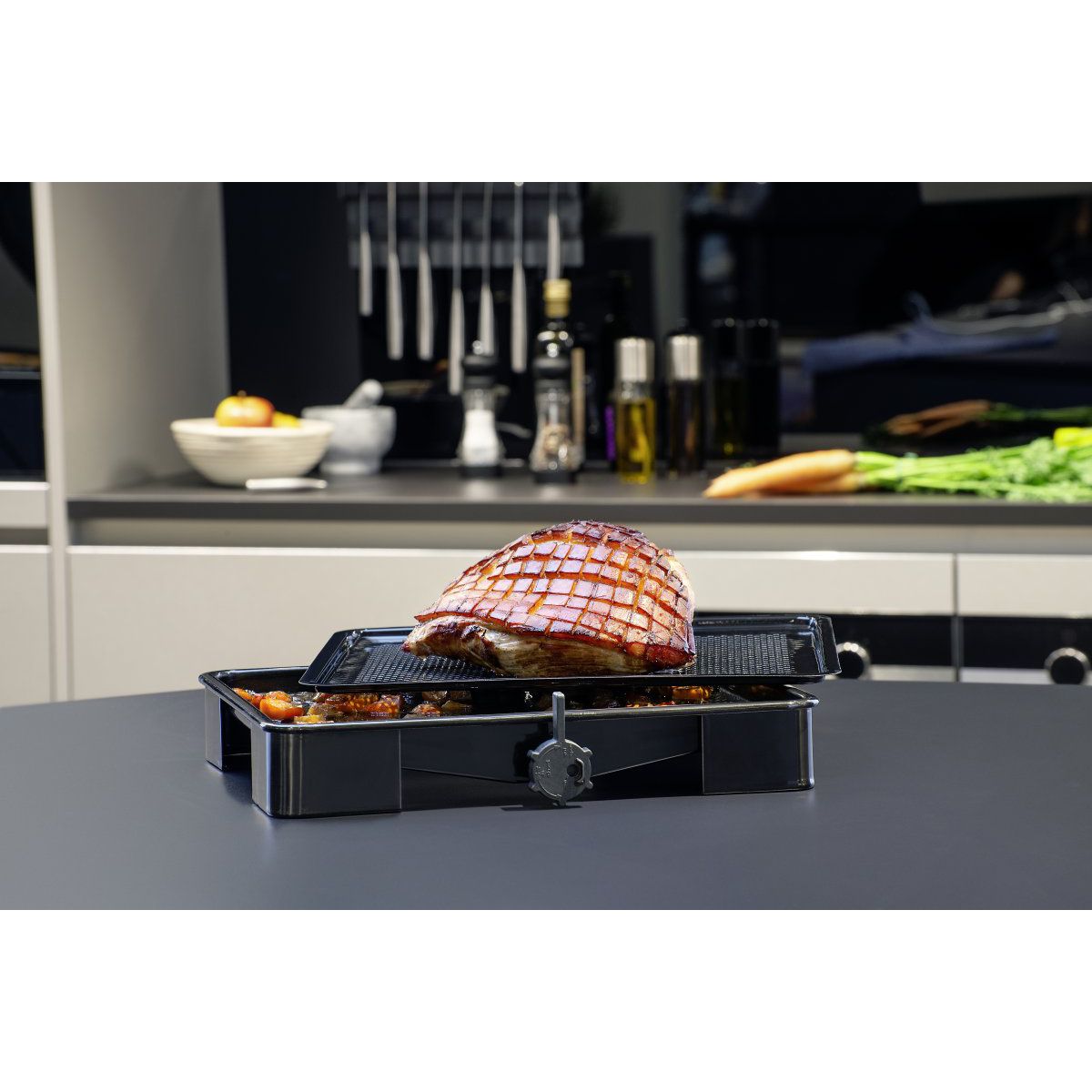 Plat de cuisson four pour rôti avec bac de récupération du jus de 3 litres 39 x 33 cm Zenker Special Cooking Zenker - Mathon - 9