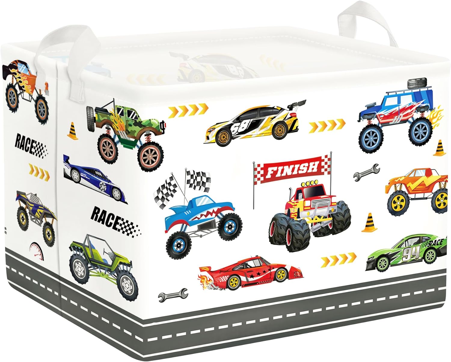 Panier à linge enfant Motif Camion Monster 36 L Vendos85 - Mathon