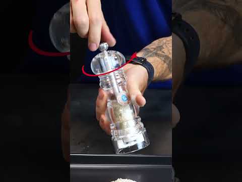 Molène Moulin à  sel humide manuel en acryl couleur blanc 14 cm Peugeot - Mathon - 3