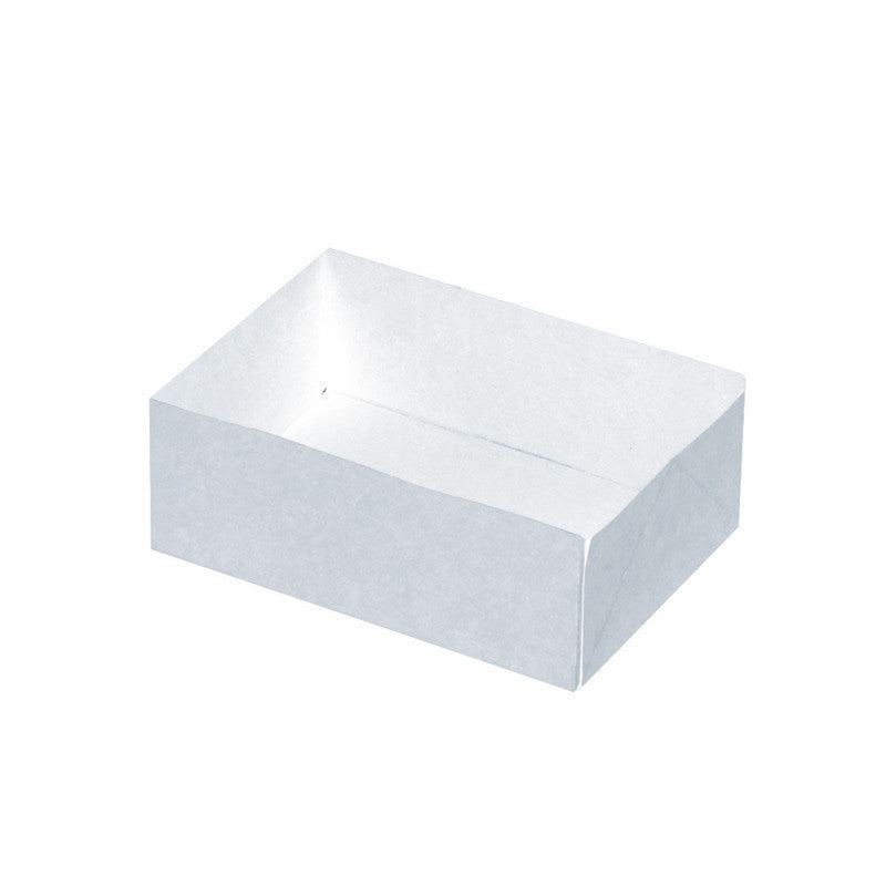 100Pcs - Boite pâtissière carton blanc sans couvercle  140x100x50mm FirstPack - Mathon - 1