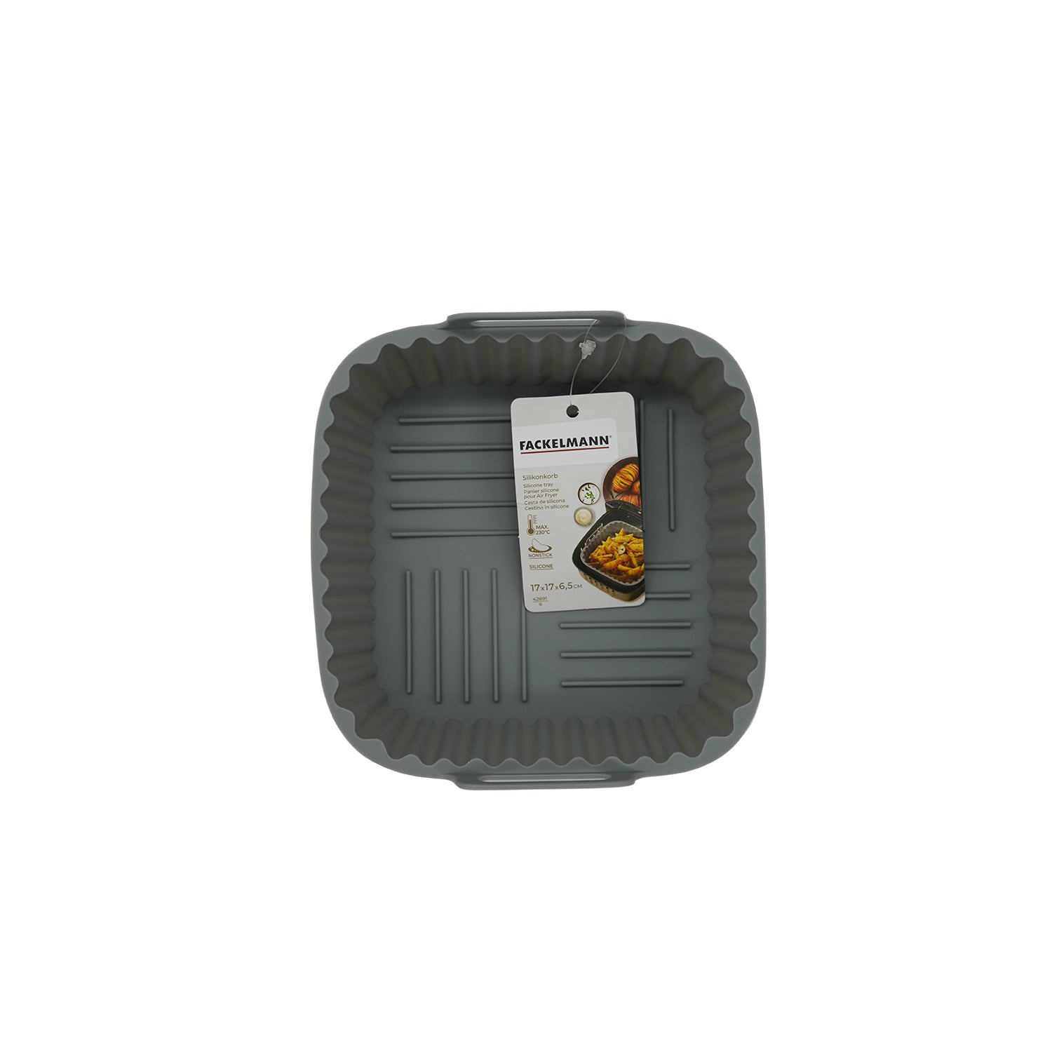 Moule pour air fryer carré en silicone Fackelmann - Mathon - 2