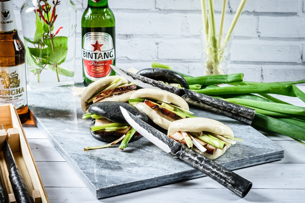 Lot de 4 Couteaux à steak en acier inoxydable, BRUTE Forged - Mathon - 2