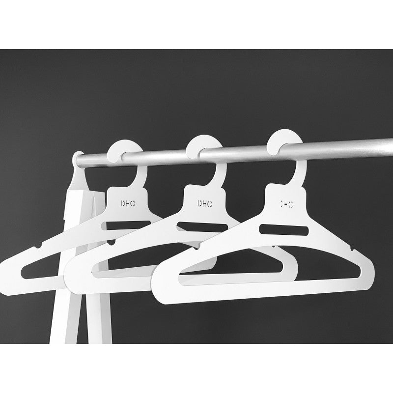 Portant à vêtements sur roulettes en métal, blanc, urban Don Hierro - Mathon - 5