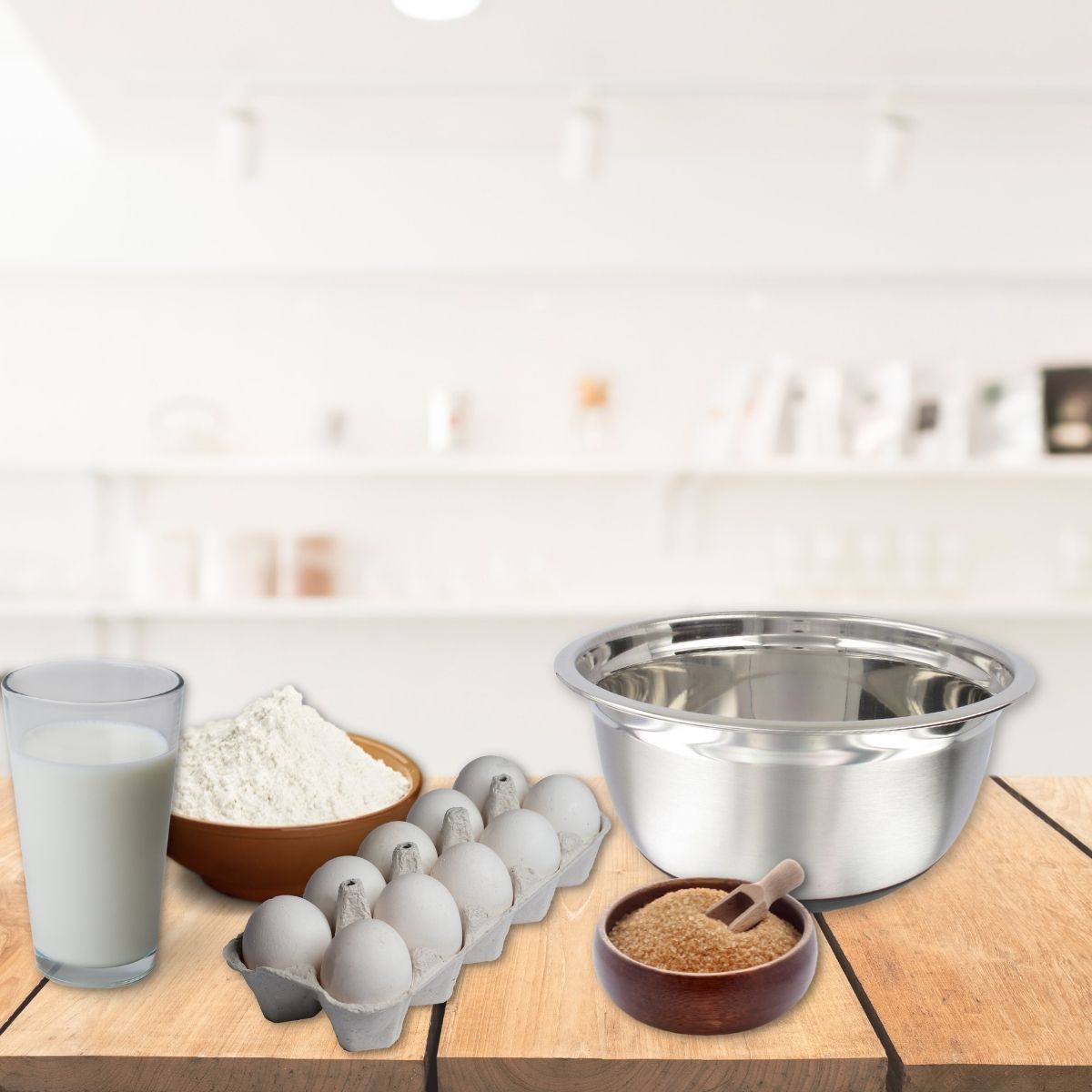 Ensemble de 2 Bols à mixer en inox 24 cm de diamètre  Basic Fackelmann - Mathon - 2