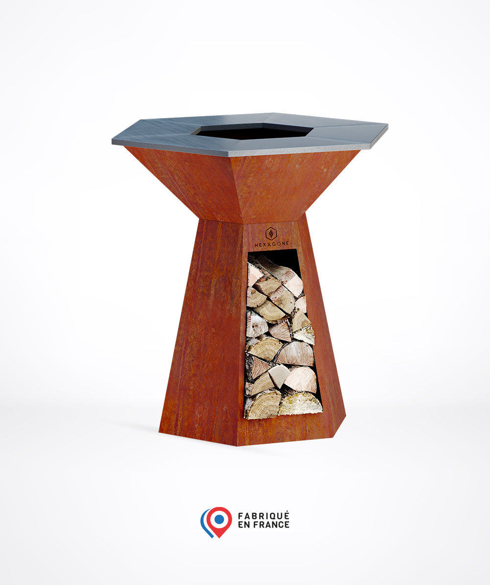 Brasero Festin | Corten 105 Hexagone - Mathon - 1