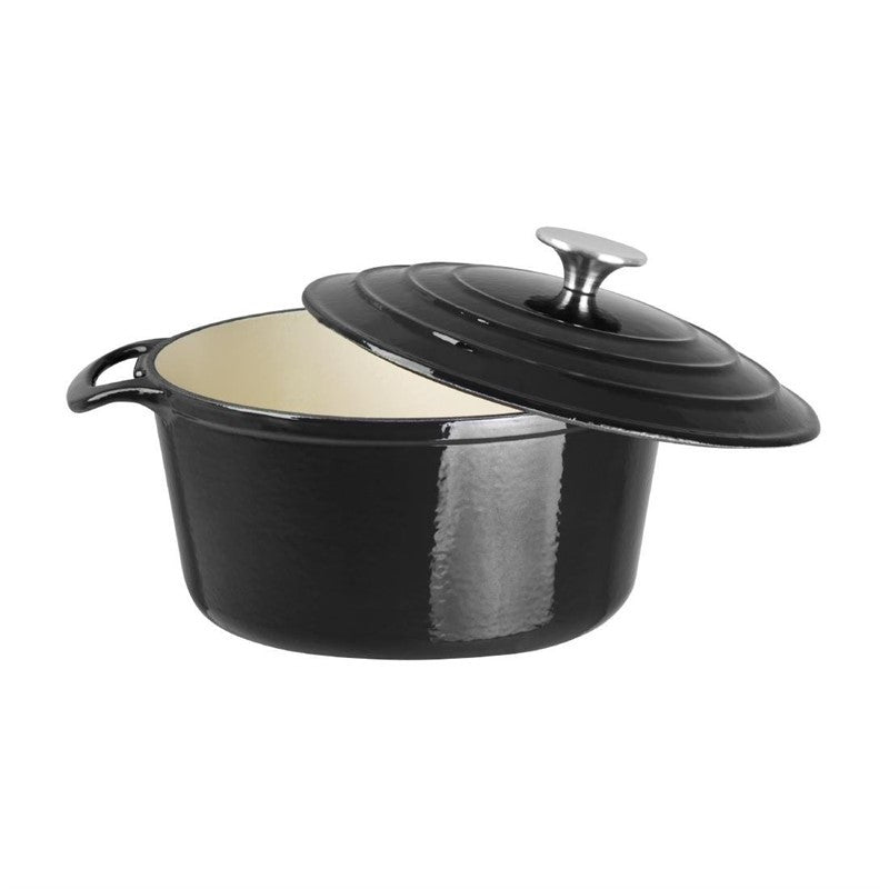 Cocotte en fonte ronde noire  3.2 L Vogue - Mathon - 4