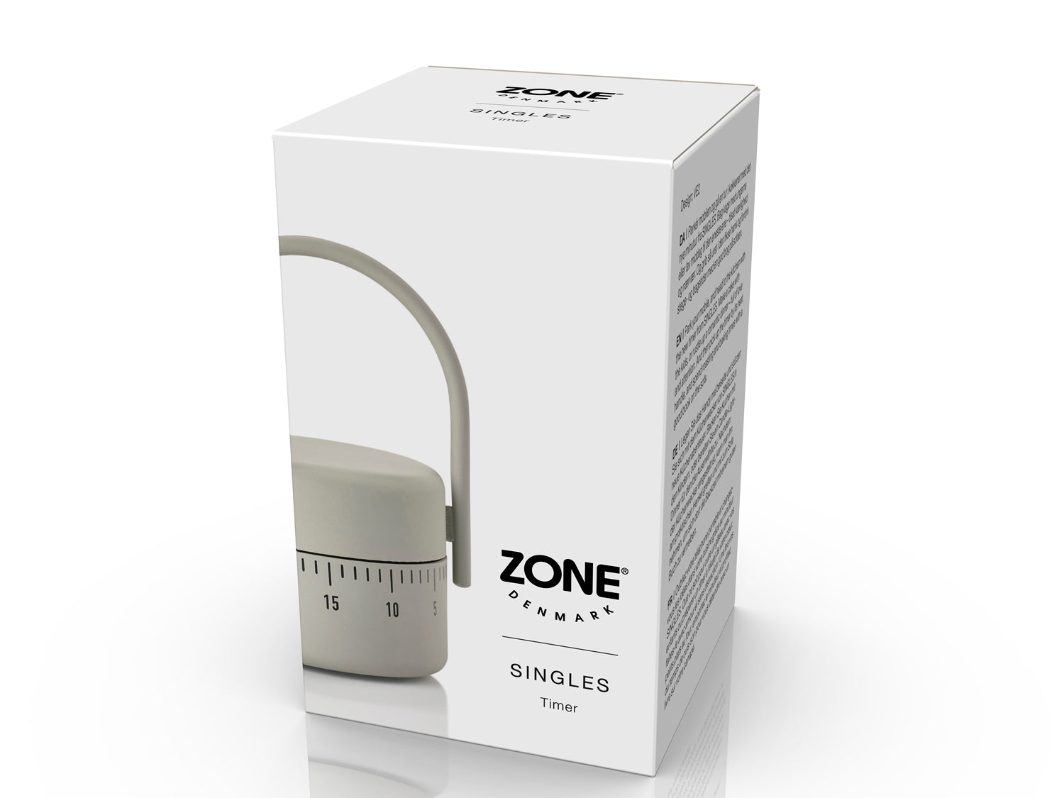 Minuteur SINGLES en acier thermolaqué Marron Zone Denmark - Mathon - 2