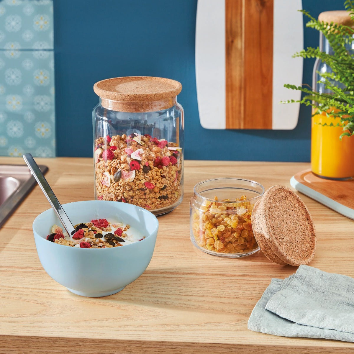 4 bols 75cl Diwali Paradise Blue Luminarc - Mathon - 5