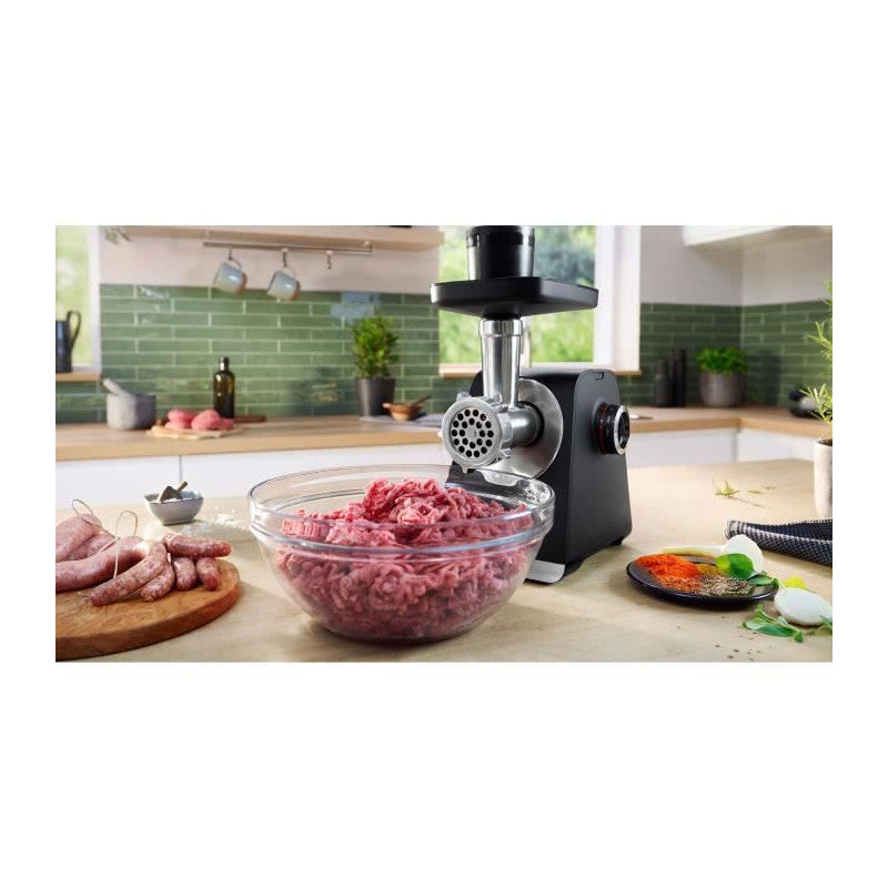 Hachoir A Viande   Série 6 Mfws650b - 500 W - 3,5 Kg/mn - 3 Grilles De Hachoir - Noir Bosch - Mathon - 5