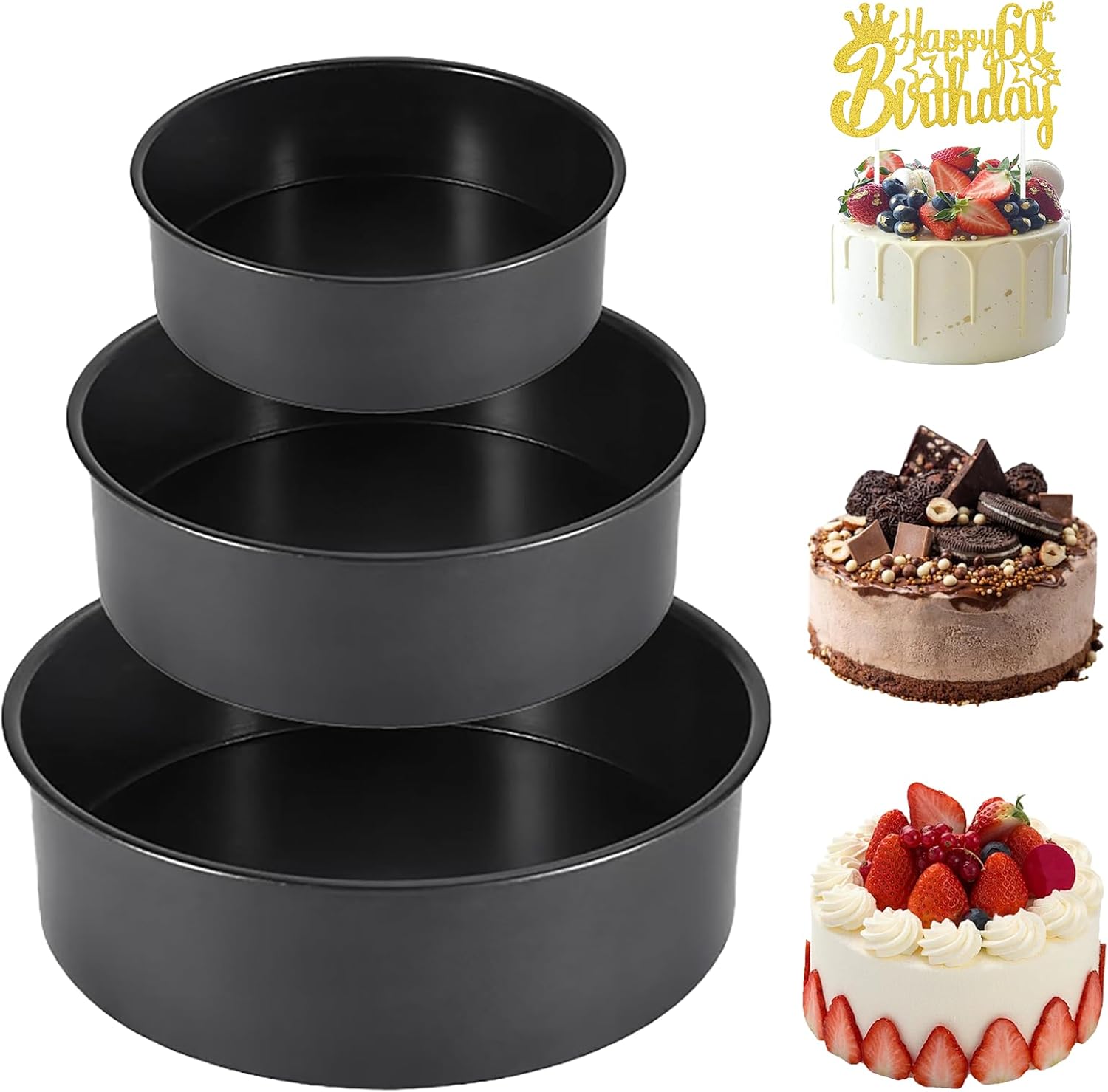 Moule à gâteau rond 3 pièces Vendos85 - Mathon