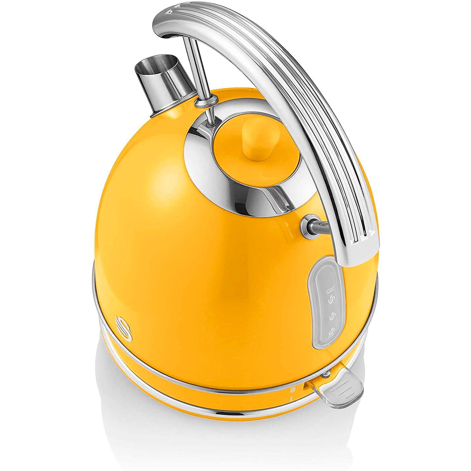 Retro Set Petit-Déjeuner Bouilloire 1,8L Grille-Pain 2 Tranches Micro-ondes 20L 850 Jaune STRP2070YELNEU - Mathon - 9