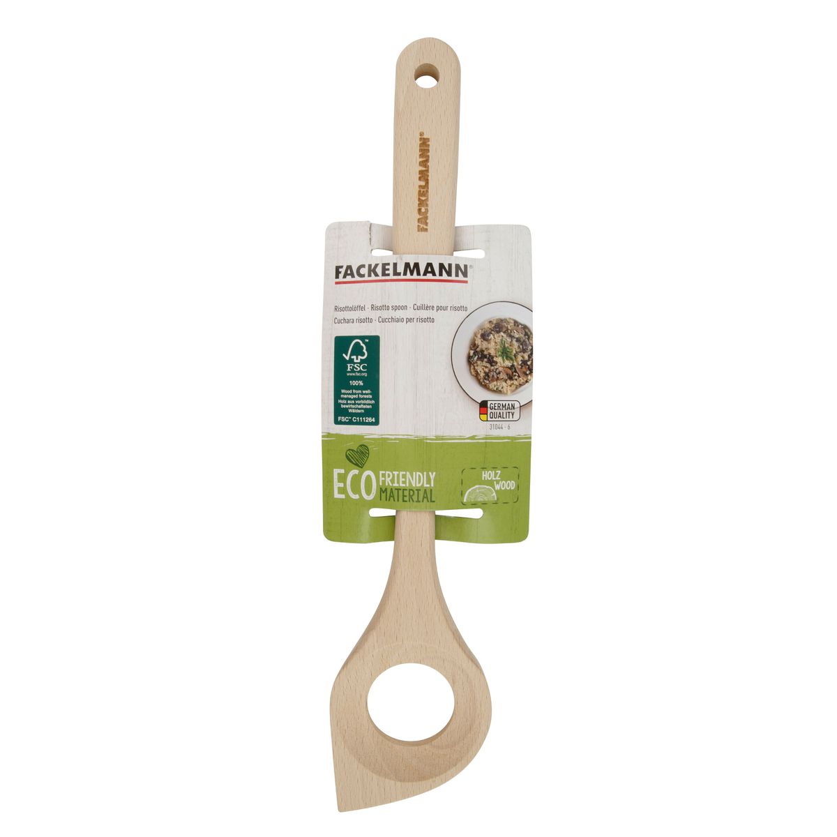 Ensemble de 2 Cuillères de cuisine à risotto en bois FSC Fackelmann - Mathon - 7