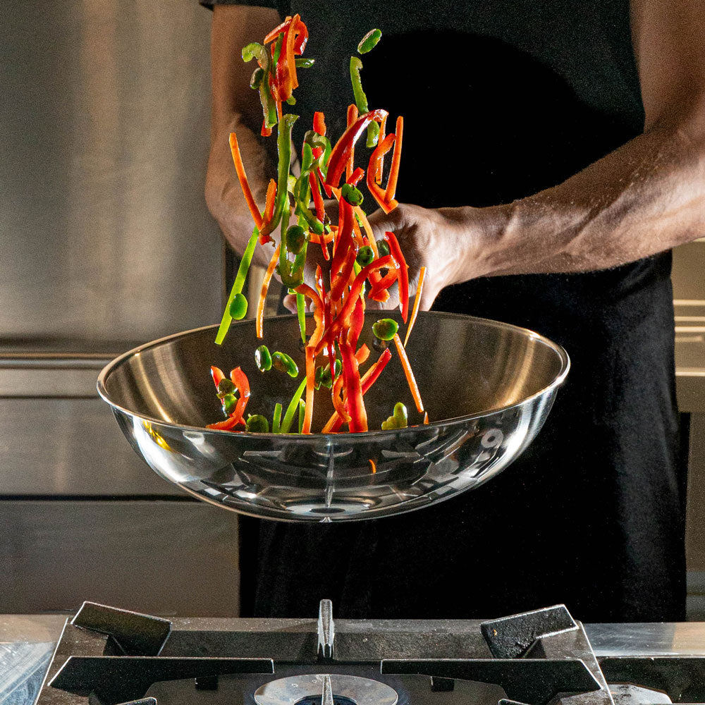 Wok Triply Natural 30 cm Ibili - Mathon - 3