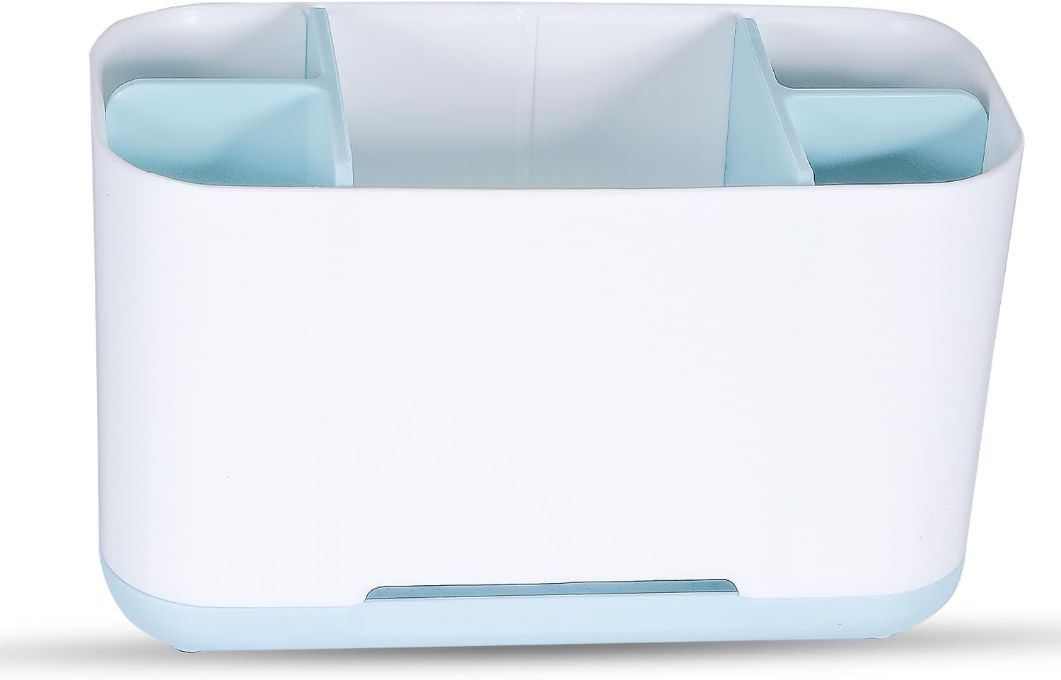 Porte-brosse à dents électrique avec trou de drainage bleu blanc Vendos85 - Mathon