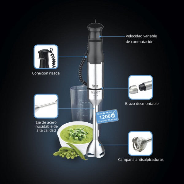 Mixeur Plongeant Tm Electron Acier Inoxydable 1200 W TM Electron - Mathon - 4