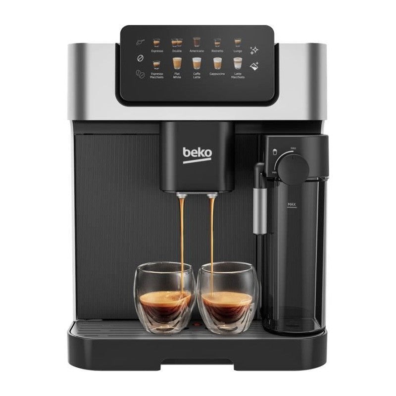 Machine A Café Avec Broyeur - Beko - Ceg7304x - 1350 W - 19 Bars - écran Tactile Couleur Beko - Mathon - 1