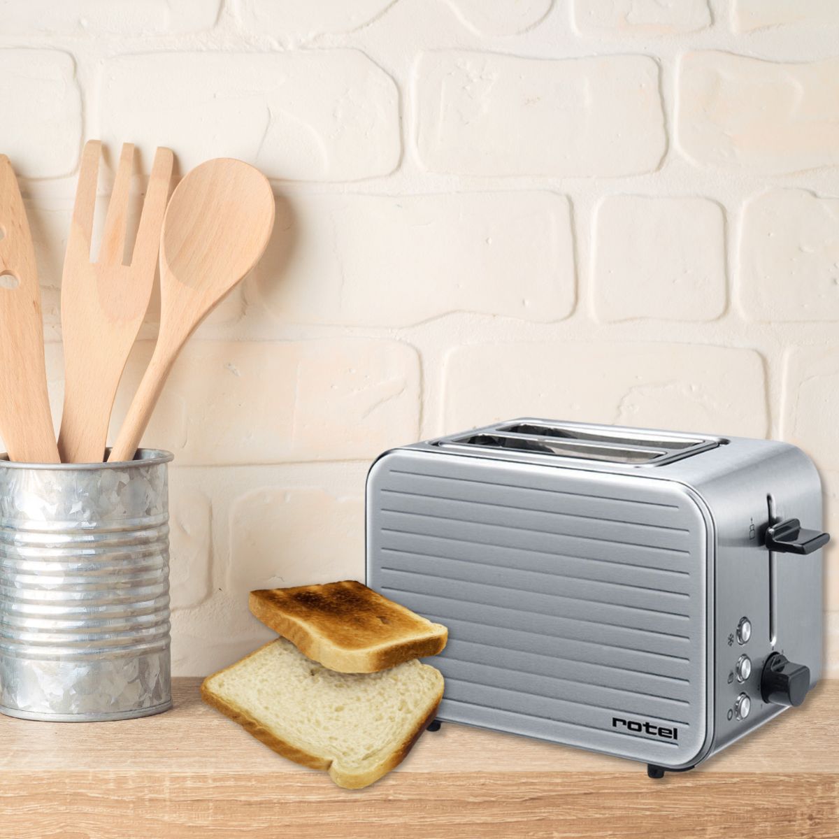 Grille pain chromé avec 7 niveaux de réglages Rotel Rotel - Mathon - 2