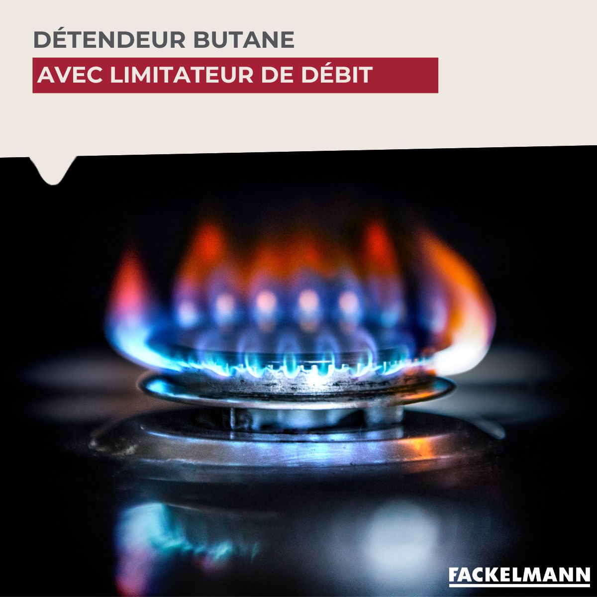 Détendeur butane avec limitateur de débit Fackelmann - Mathon - 2