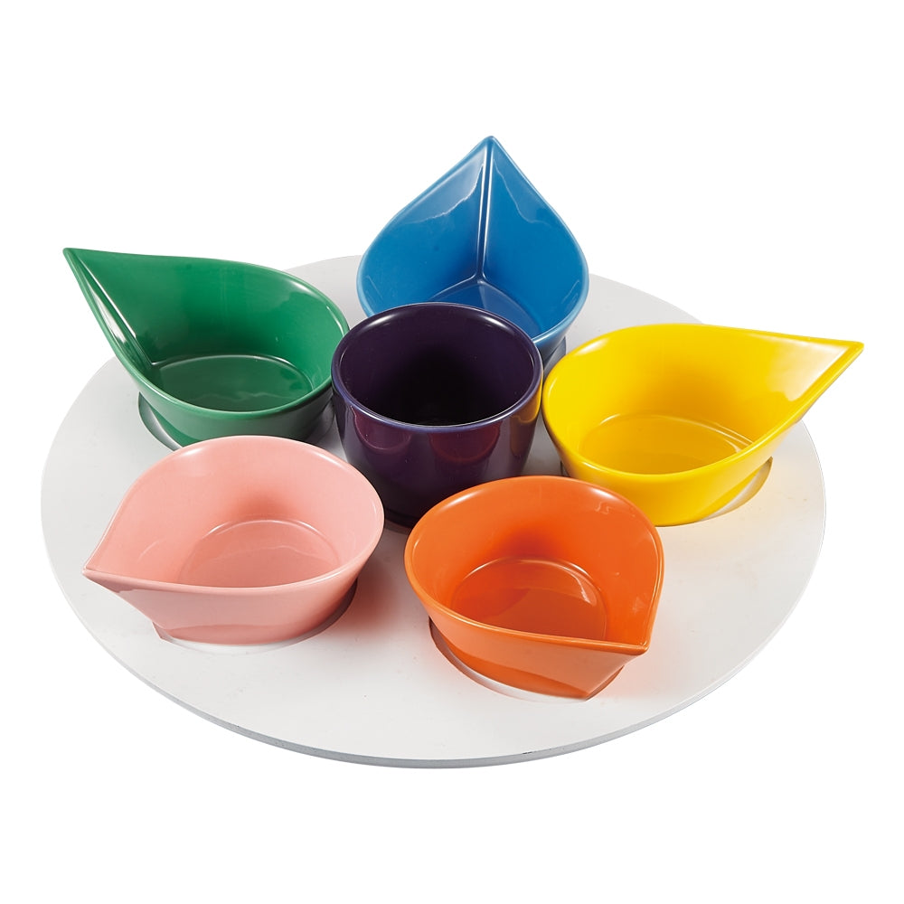 Service apéritif Aura 7 pièces 34 cm Table passion - Mathon - 1