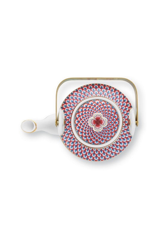 Coffret Cadeau Théière Oriental Flower Festival Bleu - 1L Pip Studio - Mathon - 4