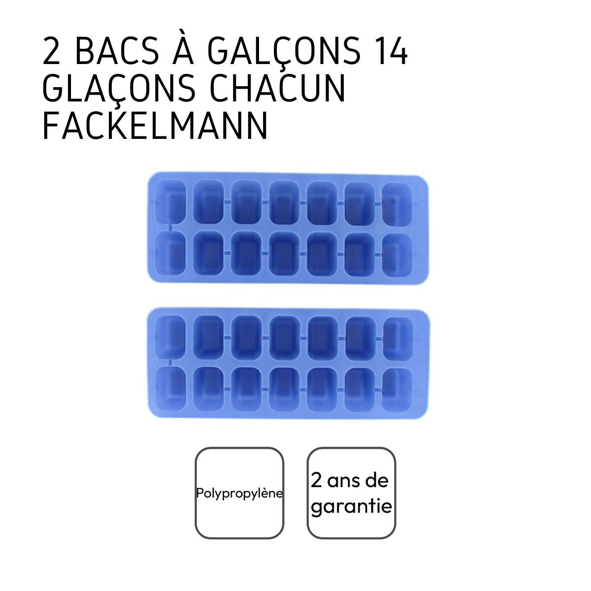 Lot de 6 Bacs à glaçons 14 glaçons  Bar Concept Fackelmann - Mathon - 4