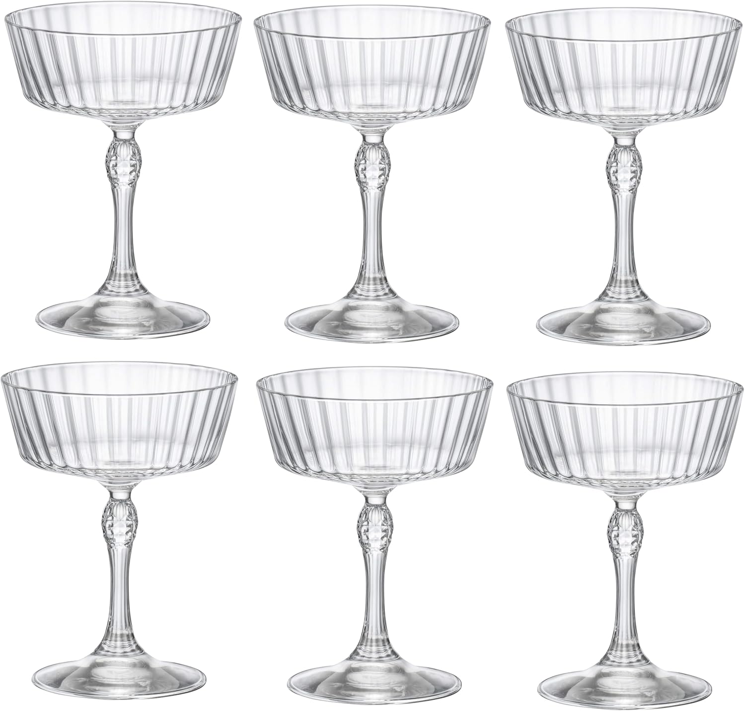 Lot de 6 verres à Gin Fizz, AMERICA 