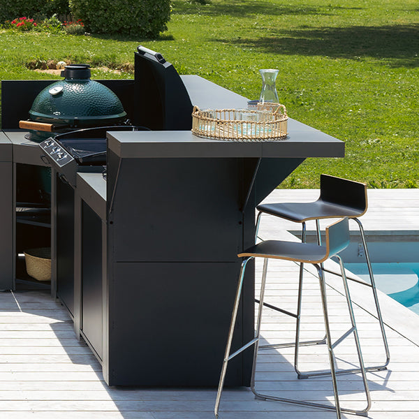 Modulo comptoir bar 60 cm gris cargo ENO - Mathon - 4