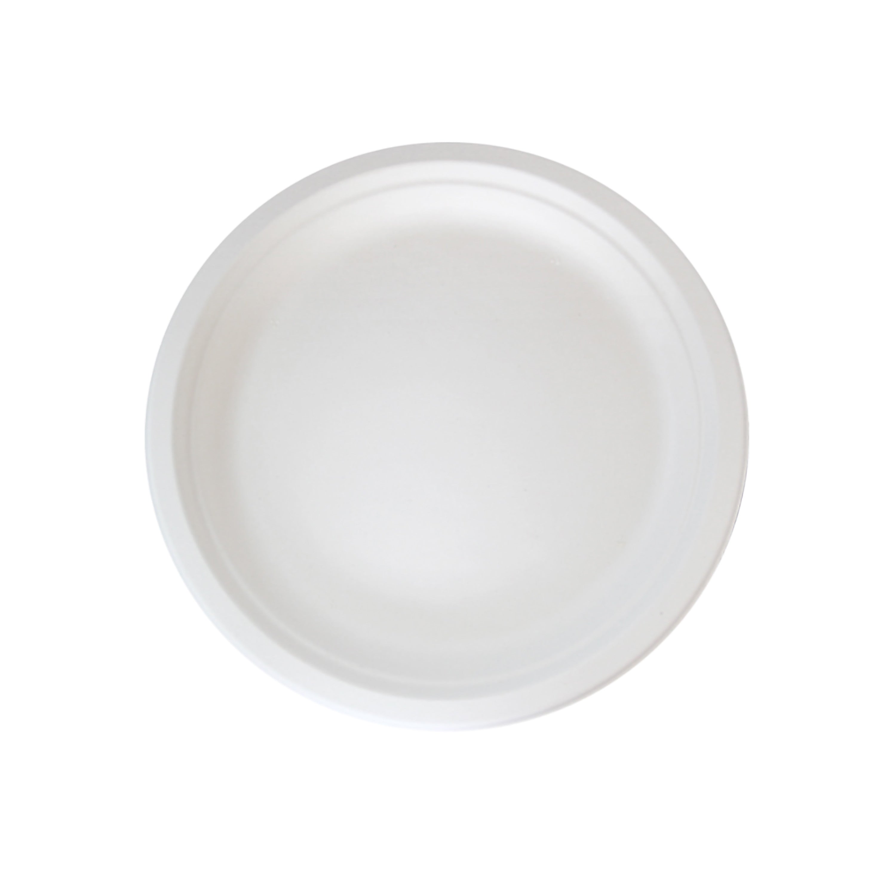 125Pcs - Assiette ronde blanche en pulpe FirstPack - Mathon