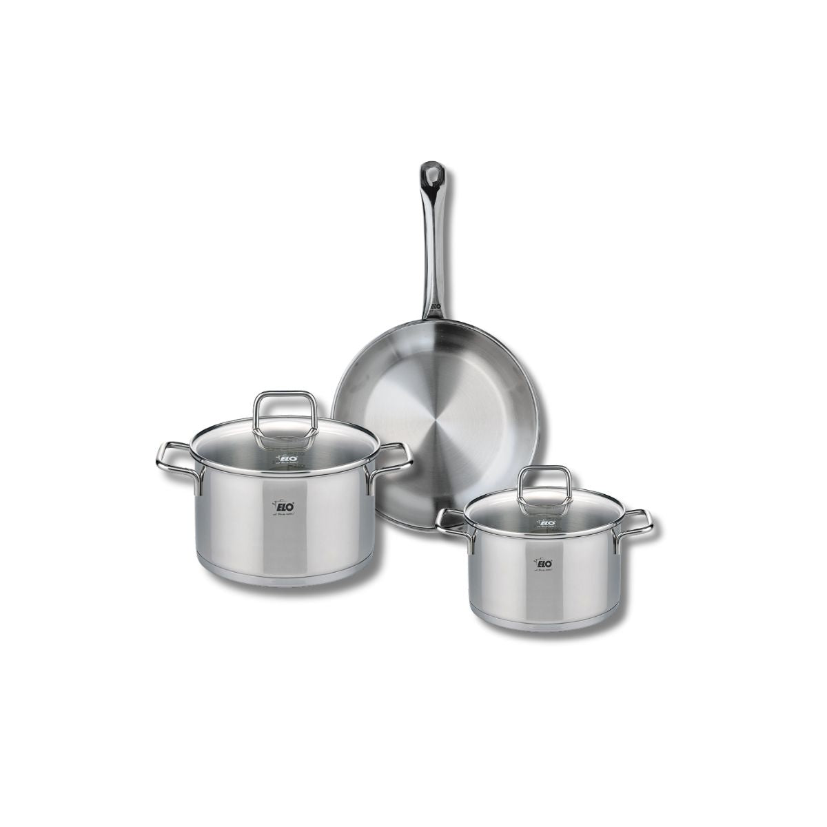 Ensemble de 1 Poêle de cuisson 24 cm et 2 faitouts 16 et 20 cm  Profi Citrin Elo - Mathon - 1