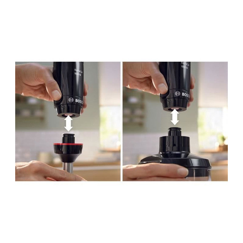 Mixeur Plongeant -   - Msm4b621 - 1000 W - 4 Lames Aiguiseés - Bol Mélangeur - Mini Hachoir - Fouet - Engrenage Céramique Bosch - Mathon - 6