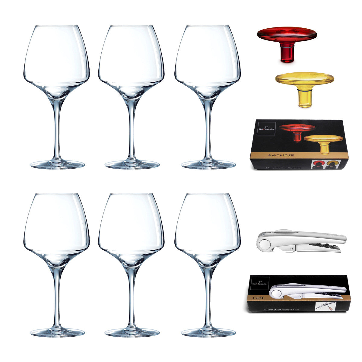 Open-Up - Coffret dégustation verres & accessoires Chef & Sommelier - Mathon - 2