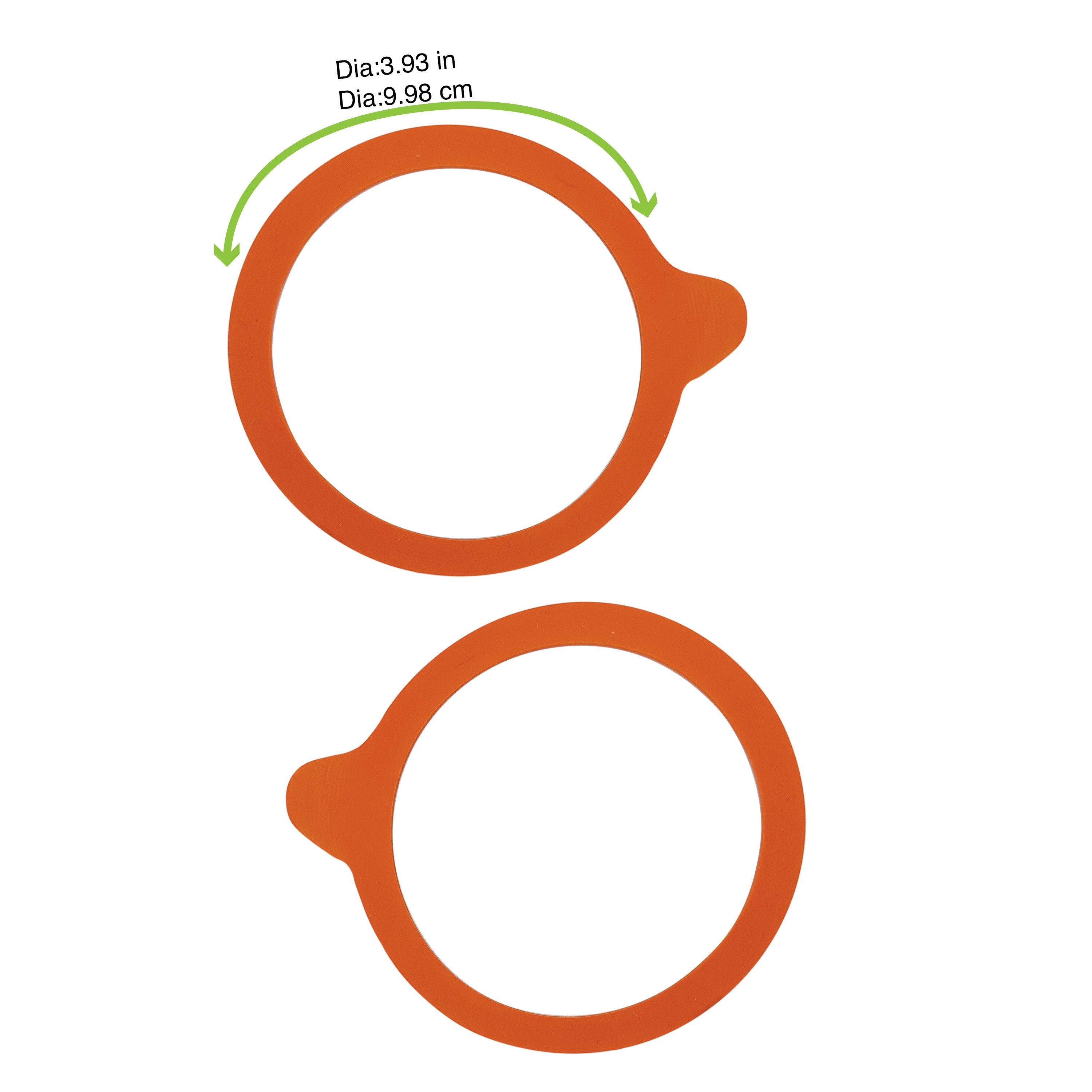 10Pcs - Joint orange de conservation hermétique pour bocal Weck FirstPack - Mathon