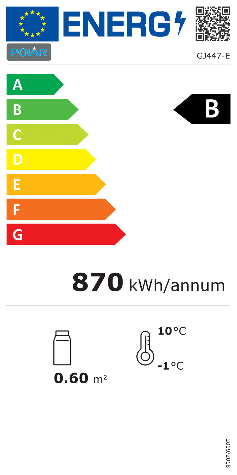 Frigo Boisson Vitré Noir 307 L - Polar - Mathon - 6