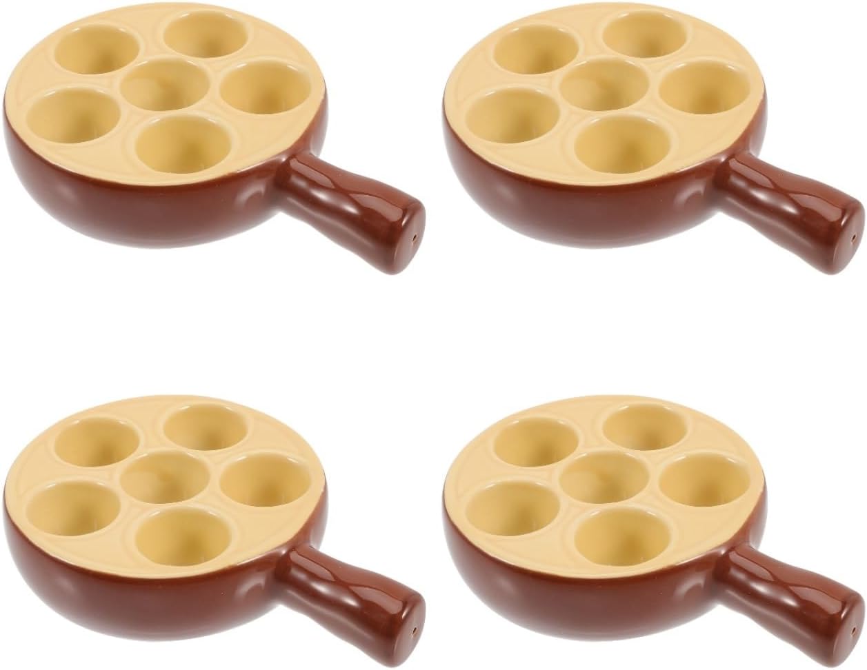 Assiette à escargots en céramique avec poignées Vendos85 - Mathon