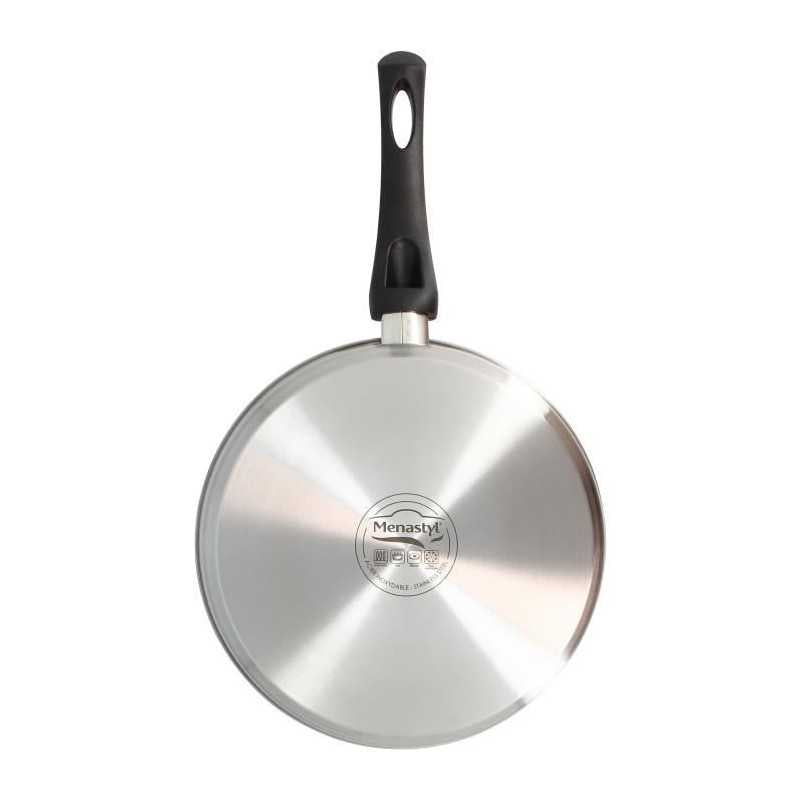 Sauteuse - Menastyl - 6020248 - En Acier Inoxydable - 28 Cm - Tous Feux Dont Induction Menastyl - Mathon - 6