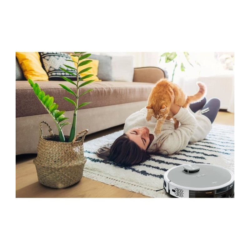 Medion X21 Sw - Robot Aspirateur Laveur Avec Station De Vidange - Navigation Laser - Puissance 3000 Pa Medion - Mathon - 6