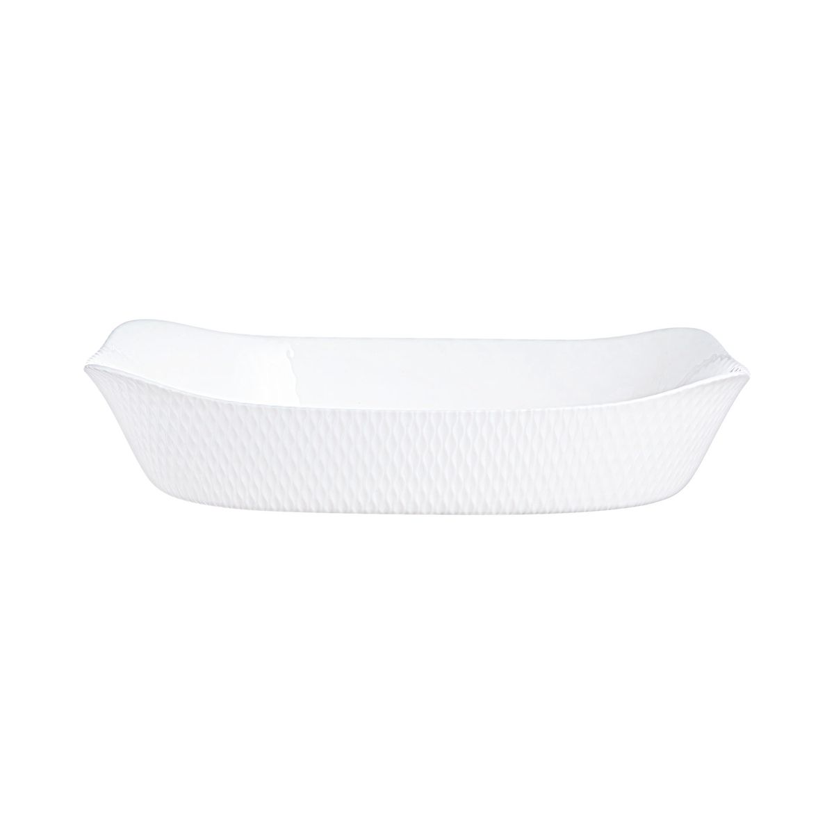 Plat de cuisson blanc 34 x 25 cm Smart Cuisine Wavy Luminarc - Mathon - 1