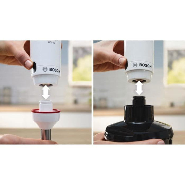 Mixeur Plongeant -   - Msm4w221 - 600 W - 4 Lames Aiguiseés - Bol Mélangeur - Mini Hachoir - Fouet - Engrenage Céramique Bosch - Mathon - 5