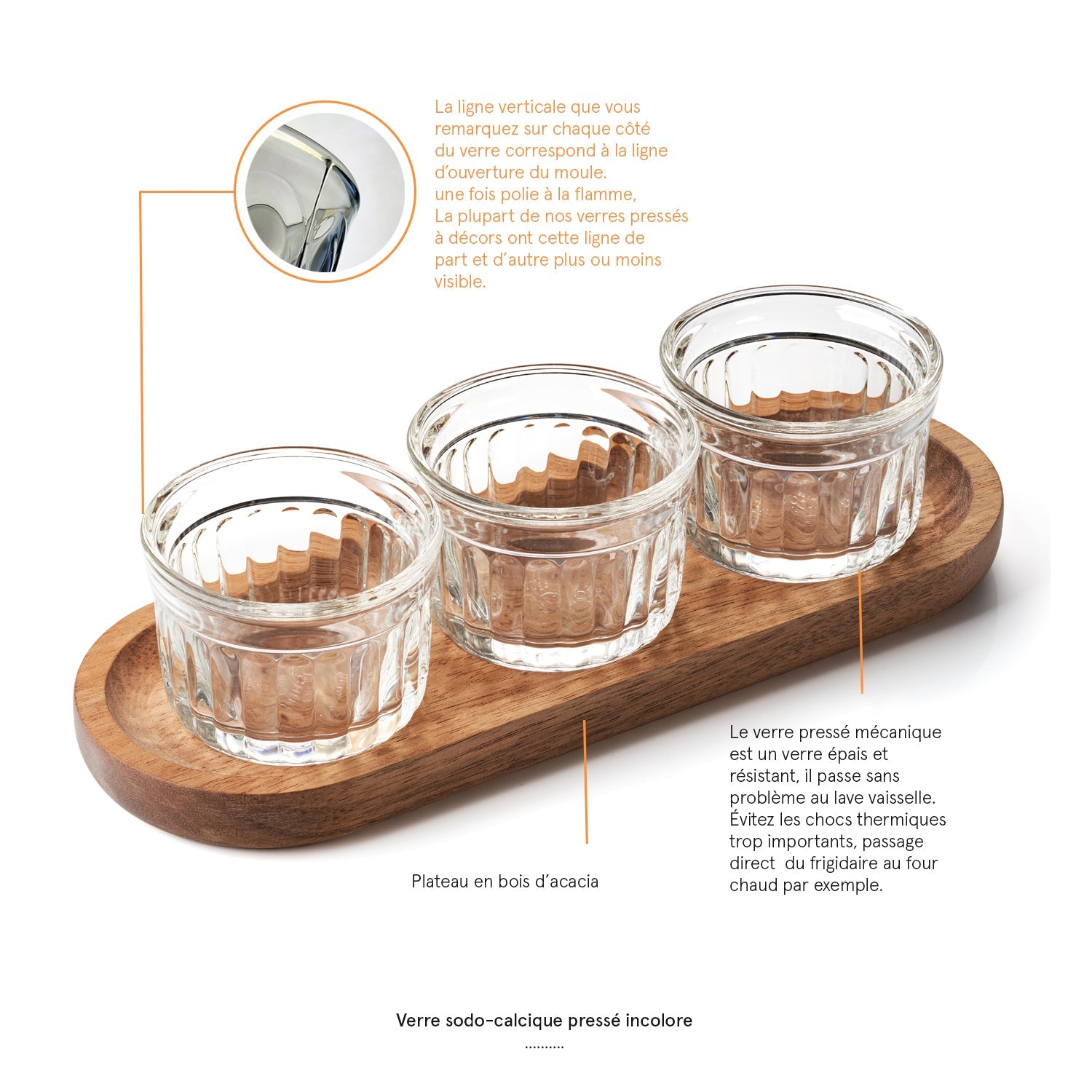 Coffret apéro 3 verrines 10 cl+plateau bois La Rochère - Mathon - 4