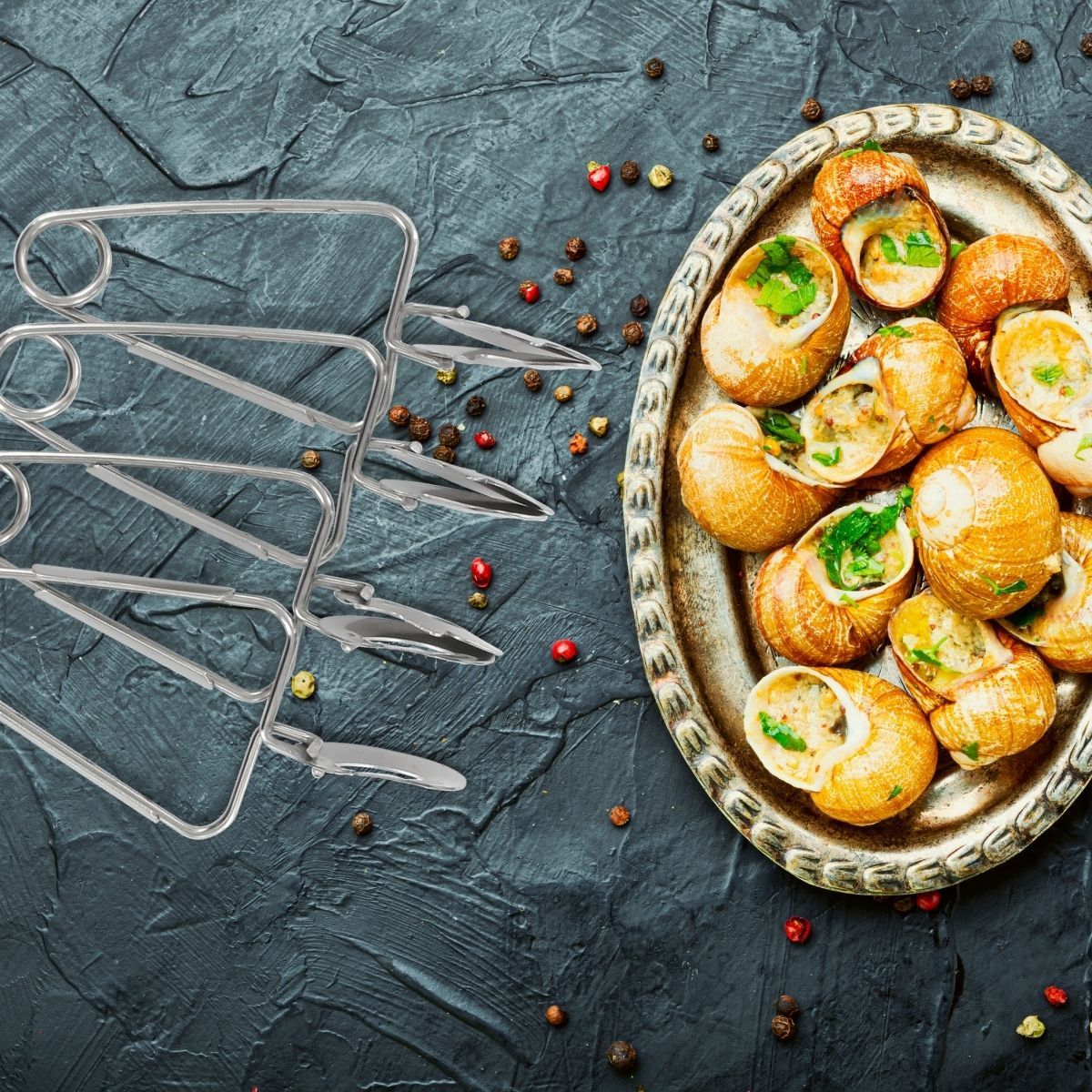 Lot de 8 pinces à escargots  Gourmet Edition FM Professional - Mathon - 2