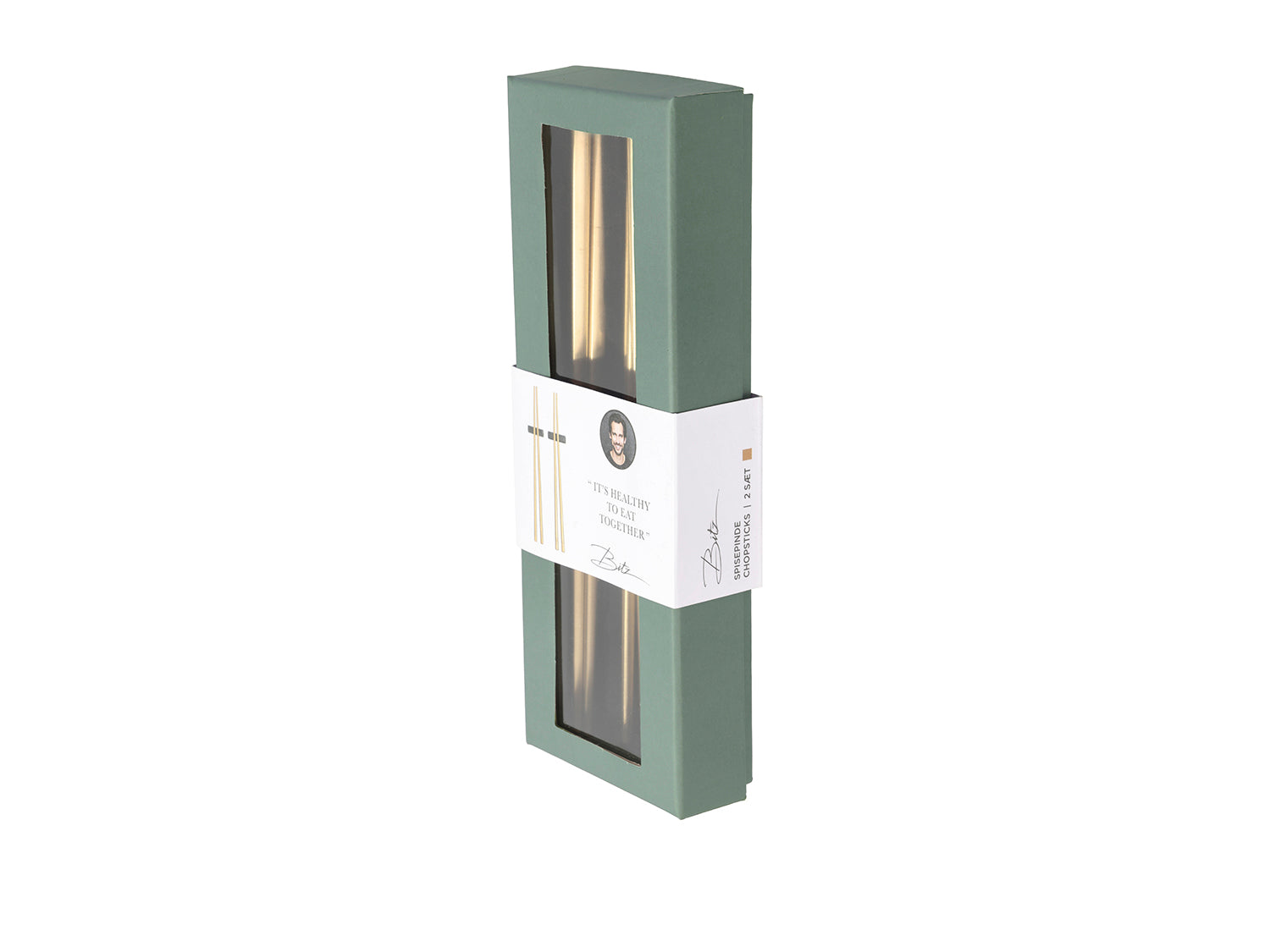 Set de 2 baguettes chinoises Laiton Bitz - Mathon - 2