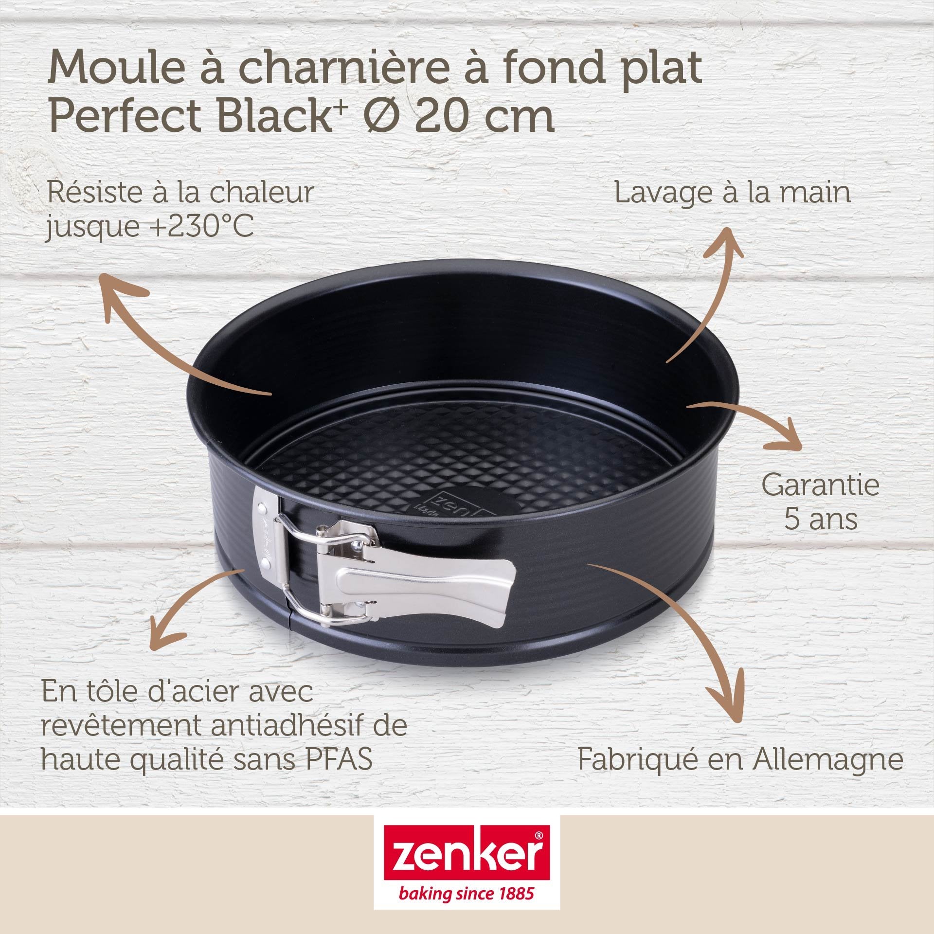 Moule à manqué à charnière 20 cm Zenker PerfectBack+ Zenker - Mathon - 6