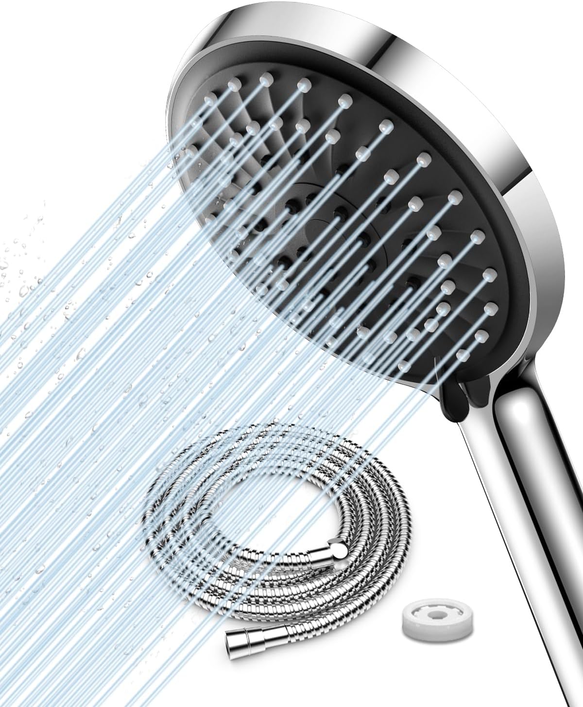 Pommeau de douche ronde haute pression 4 jets Vendos85 - Mathon