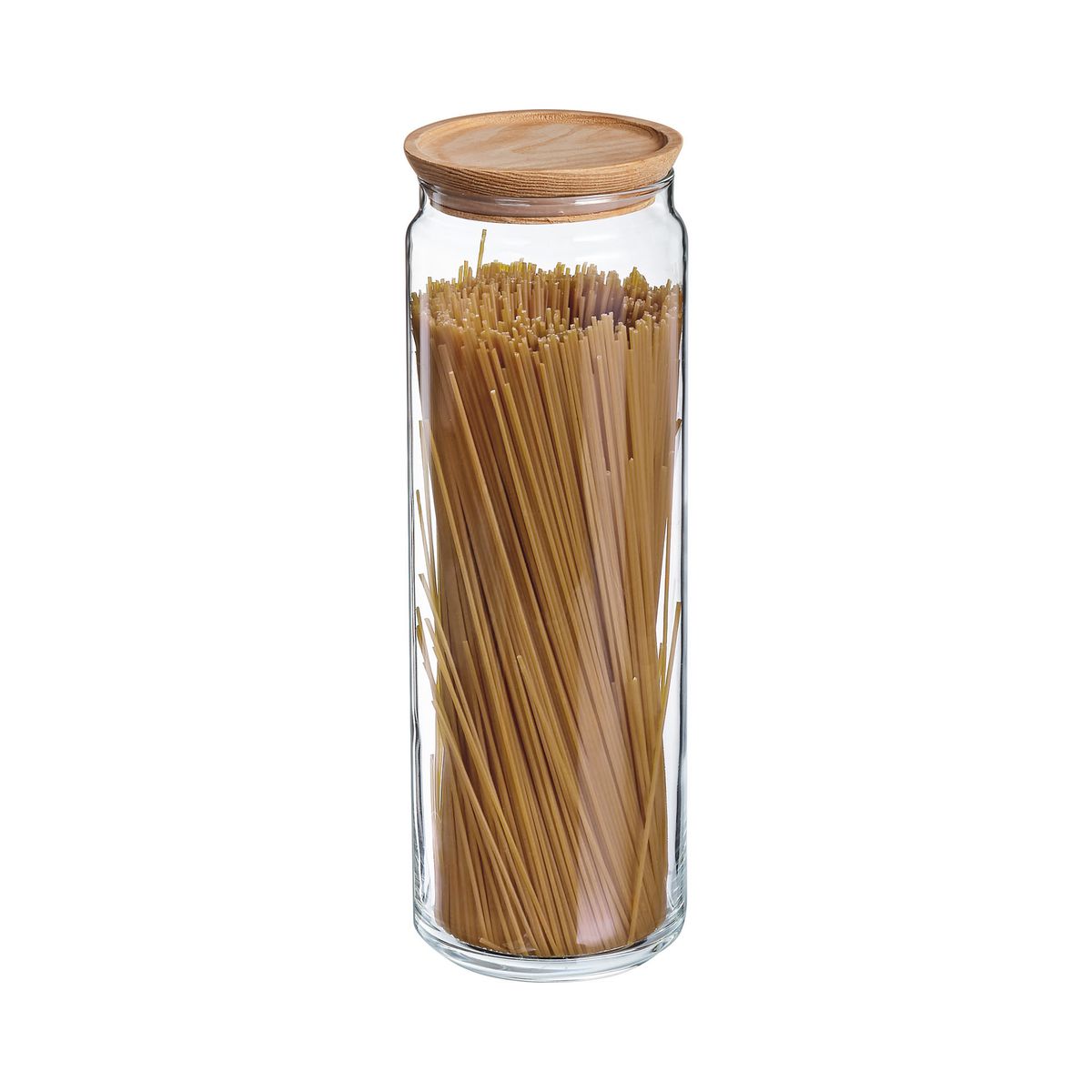 Pot à spaghetti 200cl avec bouchon en bois Pure Jar  - verre trempé extra résistant Luminarc - Mathon - 2