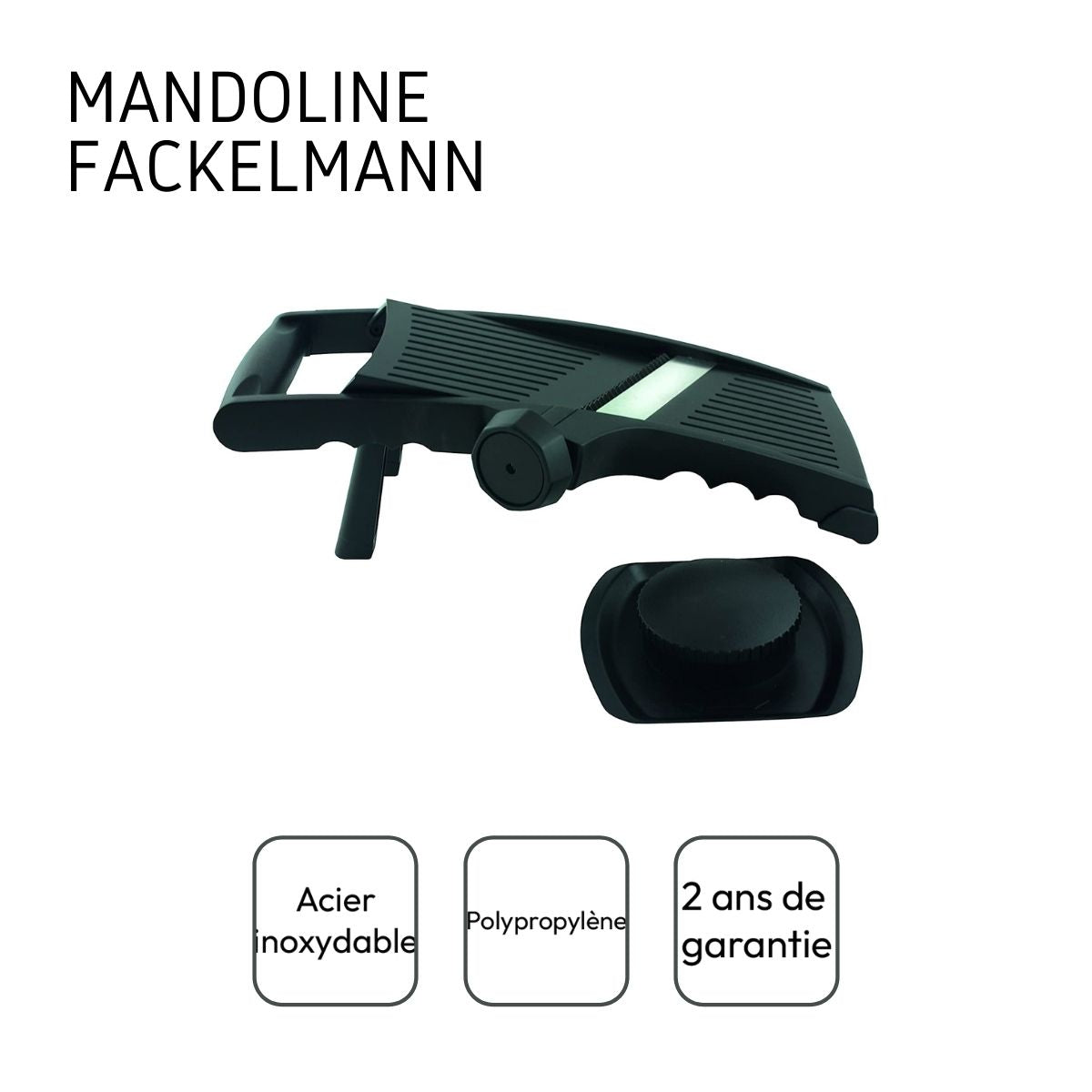 Mandoline professionnelle pour trancher et râper  Handmade Tradition Fackelmann - Mathon - 4