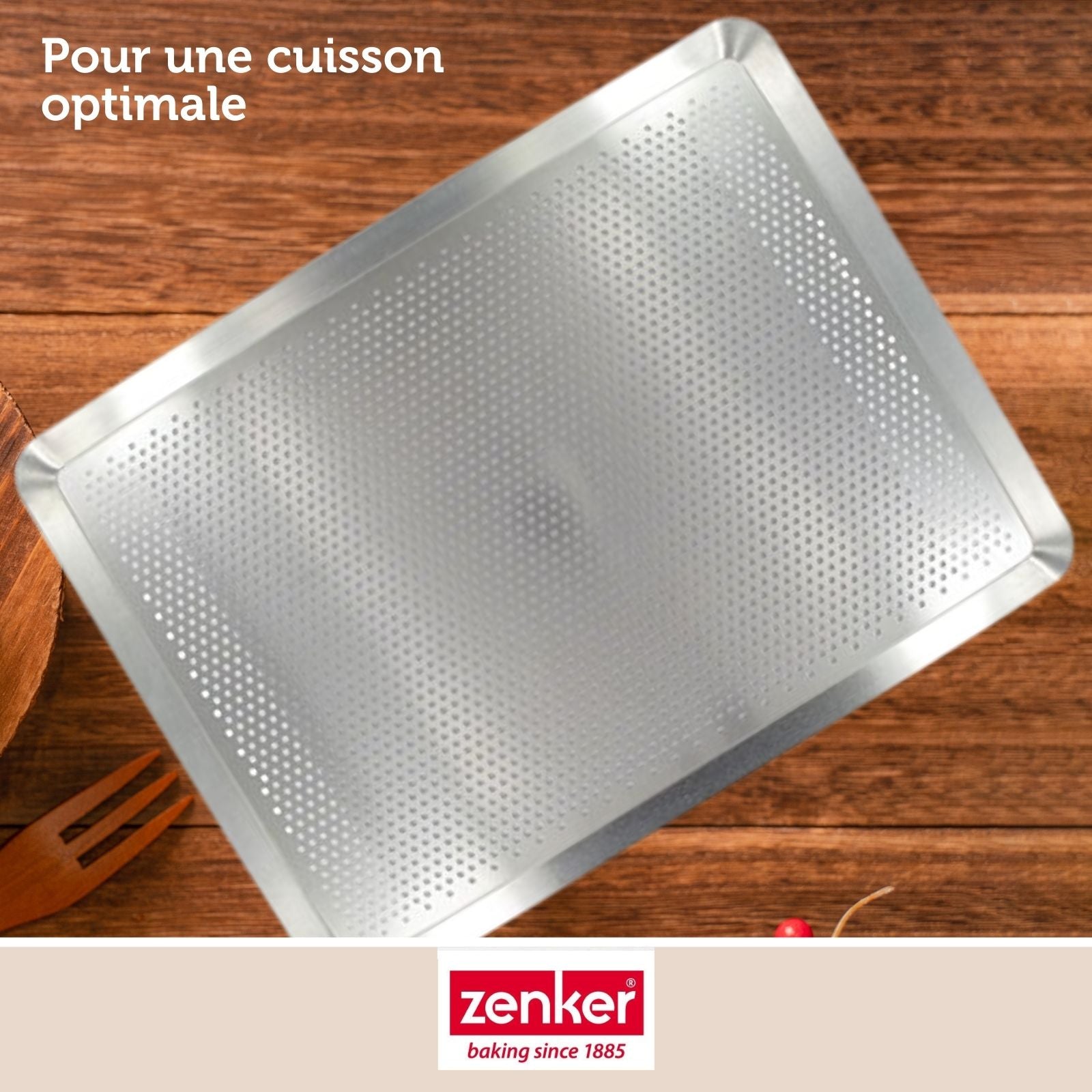 Plaque à pâtisserie perforée 40 x 30 cm en alu 18/10 Zenker Special Cooking Zenker - Mathon - 5