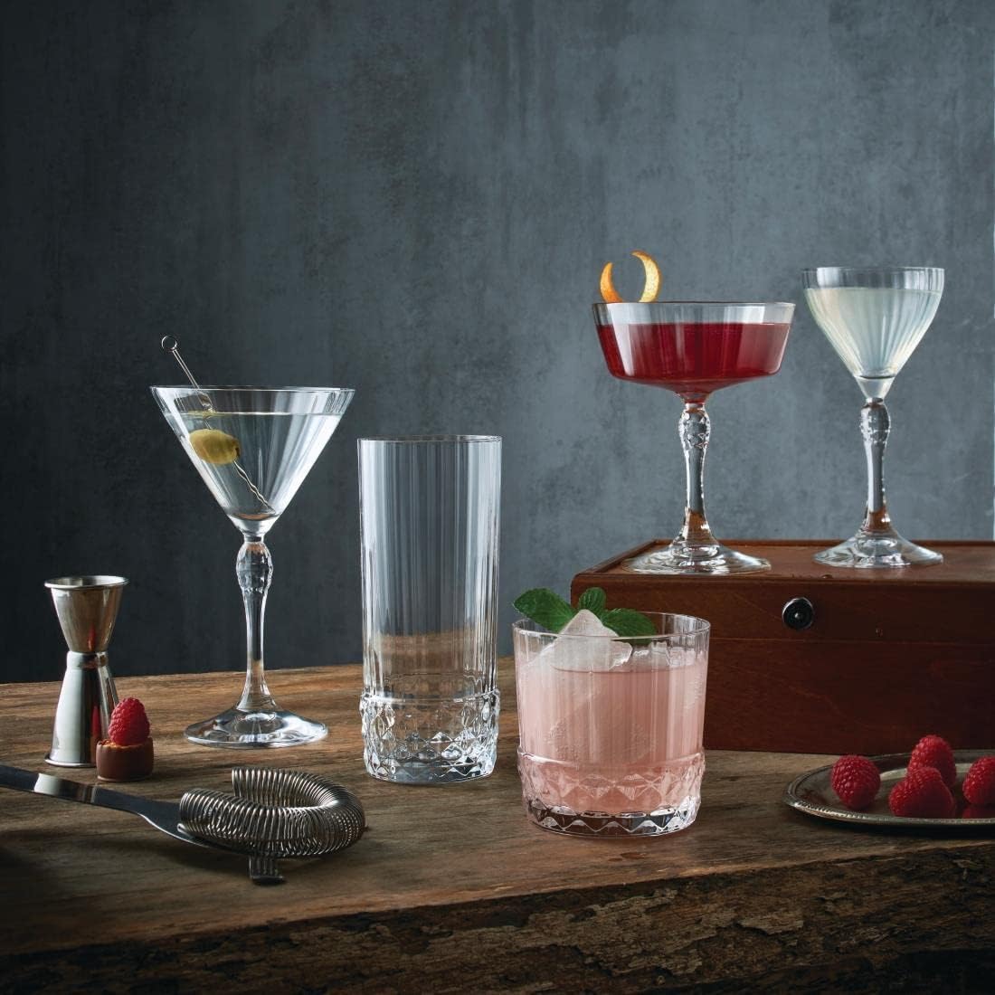 Lot de 6 verres à Cognac, AMERICA 