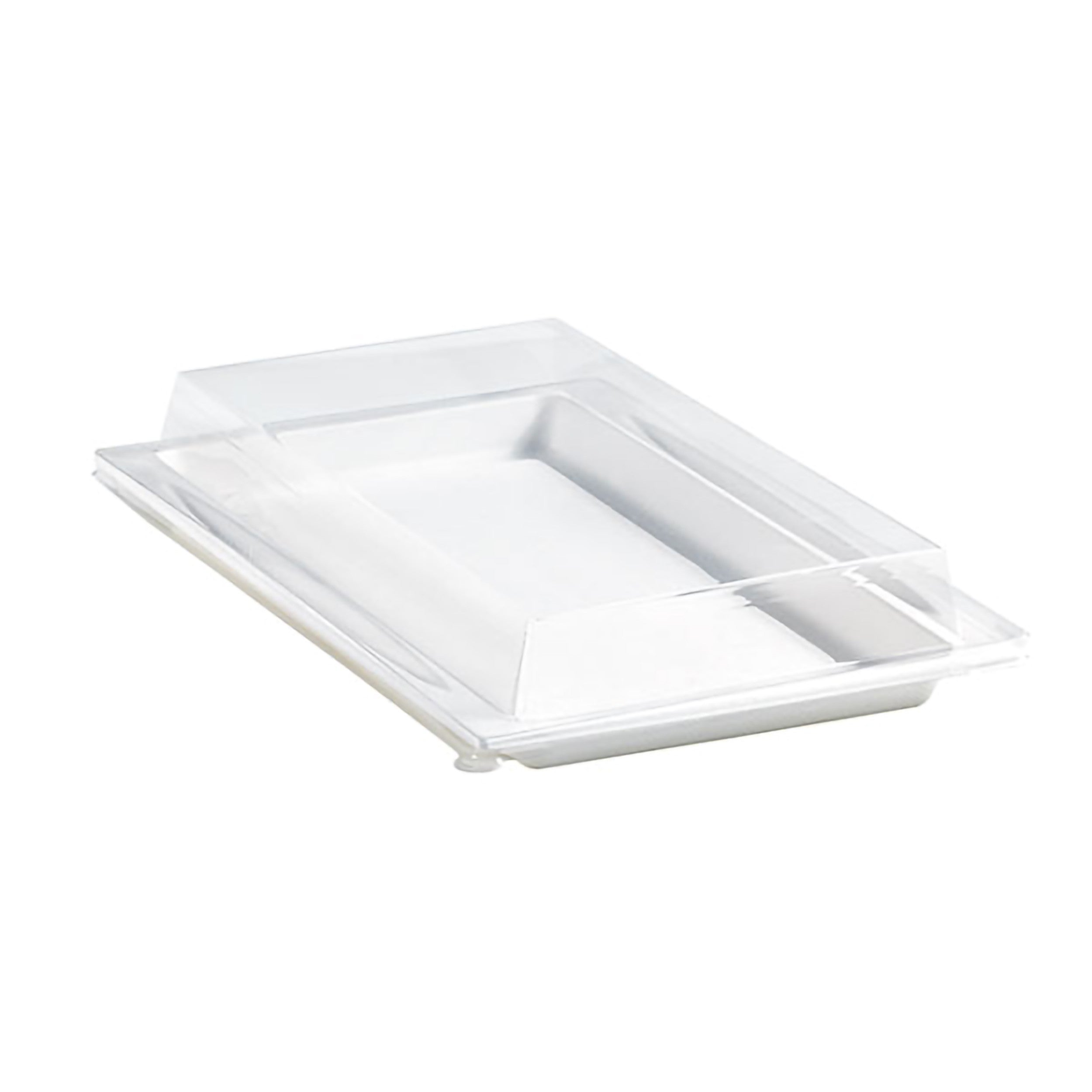 Couvercle PET transparent pour plateau "Atlas" 27,2 x 19,3 x 3,3 cm - 100 unités FirstPack - Mathon