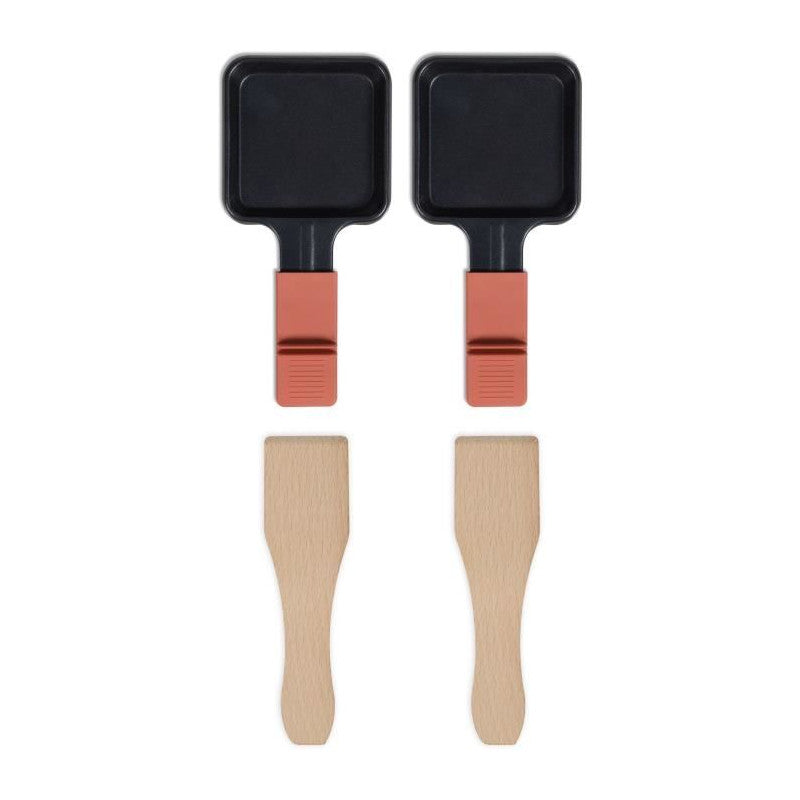 Raclette 2 Personnes Connectable - Livoo - Doc310r - 450w - 2 Personnes - Thermostat Automatique - 2 Spatules En Bois Et 2 Caque Livoo - Mathon - 5